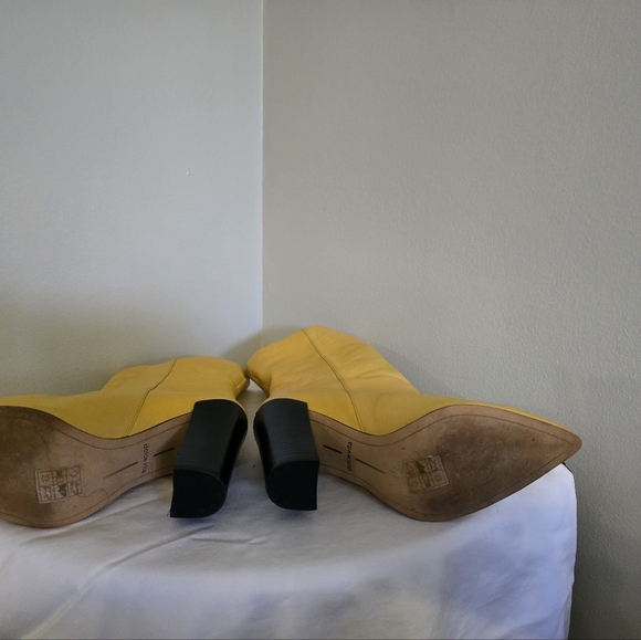 Dolce Vita Yellow leather booties - Picture 5 of 5
